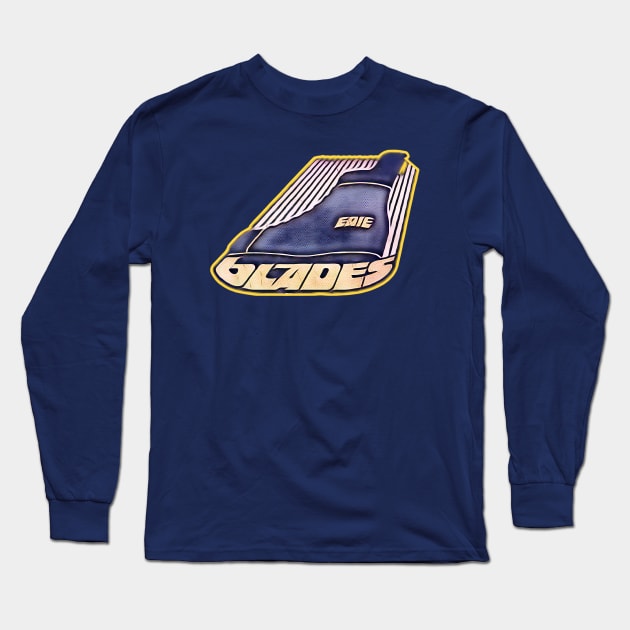 Erie Golden Blades Hockey Long Sleeve T-Shirt by Kitta’s Shop